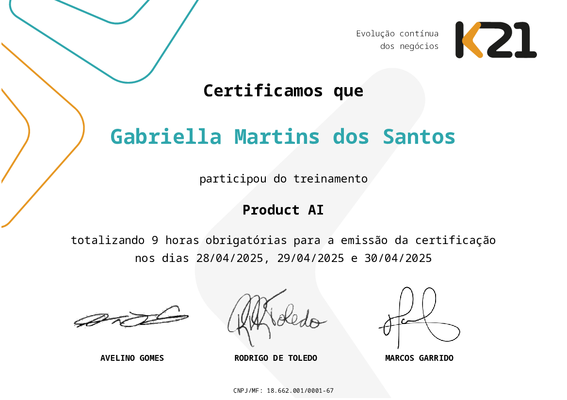 Certificado K21